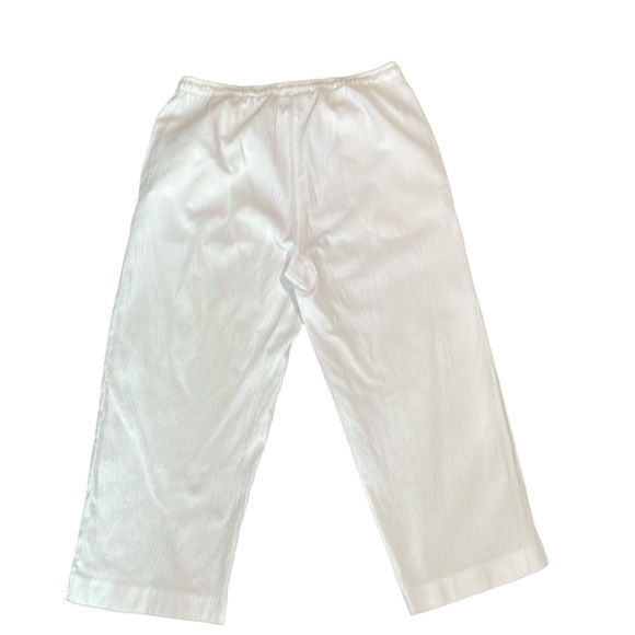 Vintage textured wide leg cotton pants - Picture 2 of 4